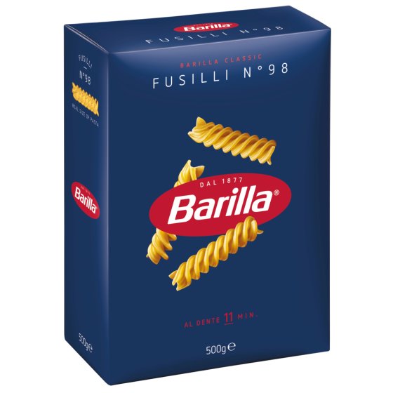 Barilla Fusilli Nummer 98 Original aus Italien Pasta aus Weizen 500g 