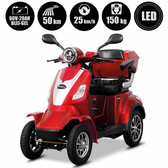 E-Quad „Lyon” 25km/h Rot