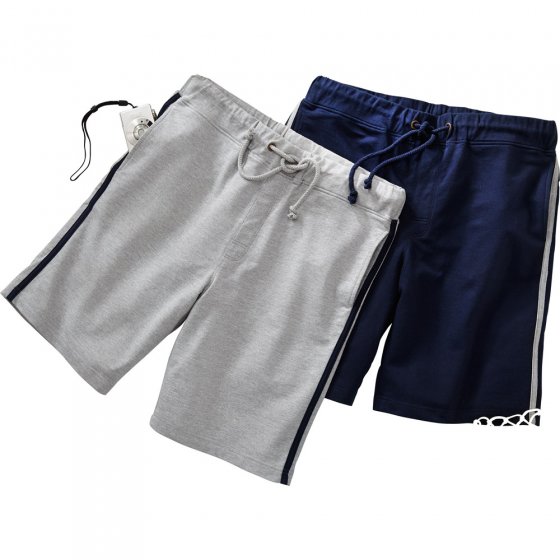 Jersey-Shorts,2er Pack,XXL XXL | Marine#Grau