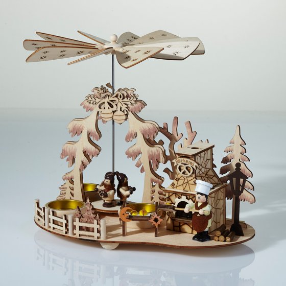 Teelichtpyramide mit Räucherofen