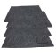 Platzset 4er Set  mit Bestecktasche Dunkelgrau Hellgrau - 7