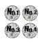 Wandhaken 4-teiliges Set Nummer - 7