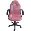 Schreibtischstuhl Junior höhenverstellbar ergonomischer Drehstuhl Pink - 7