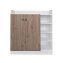 Sideboard mit 8 Regalfächern Weiß-Artisaneiche - 7