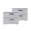 Nachtschrank 2er Set Weiß Nina - 7