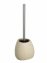 WC-Garnitur Mod. Pion Beige Keramik, WC-Bürste mit Silikon-Bürstenkopf - 7