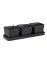 Snack & Dip Schalen Set Schwarz matt, Tablett mit 3 x 300 ml Schalen - 7