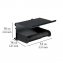 Toilettenpapierhalter mit Ablage Classic Plus Black, mit hochwertigem Rostschutz - 7