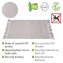 Badematte Mod. Gata, hergestellt aus recycelten PET-Flaschen (100 % Polyester) - 7