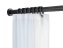 Teleskop-Duschstange Mod. Luz 70-115 cm, Schwarz, ausziehbar, aus rostfreiem Aluminium - 7