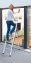 Alu-Design Klapptrittleiter 4-stufig Silber, rutschsichere XXL-Stufen - 7