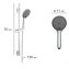 Brauseset Watersaving Chrom, Länge Stange: 70 cm - 7