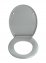 Premium WC-Sitz Mod. Ottana Hellgrau, aus antibakteriellem Duroplast - 7