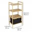Regal mit 3 Etagen Mod. Ecori, FSC®-zertifizierter Bambus, recyceltes Polyester - 7