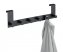 Türgarderobe Mod. Celano Schwarz, 6 Haken, für Türfalzstärken bis 2 cm - 7