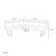 Eckbank 152 x 192 cm Schwarz Vemal kurzer Schenkel links - 7