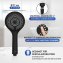 Duschkopf Watersaving Ø 110 cm 3 Funktionen, Universal-Handbrause, Ø 11 cm, 3 Strahlarten - 7