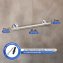 UV-Loc® Badetuchstange Uno Mod. Isera 40 cm, Befestigen ohne Bohren mit innovativem Klebesystem - 7