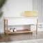 Schuhbank mit Staufach Mod. Finja, aus Bambus/MDF - 7