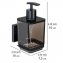 Vacuum-Loc® Seifenspender Mod. Quadro Schwarz, Befestigen ohne Bohren - 7