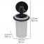 Turbo-Loc® Seifenspender Mod. Bivio Black matt, aus satiniertem Glas - 7