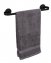 Turbo-Loc® Badetuchstange Uno Mod. Bivio Black matt, 40 cm, aus Aluminium - 7