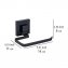 Vacuum-Loc® Toilettenpapierhalter Mod. Quadro Schwarz, Befestigen ohne Bohren - 7