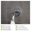 Vacuum-Loc® Toilettenpapierhalter Mod. Milazzo & Haken, 3-tlg., Befestigung ohne bohren - 7