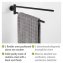 Handtuchhalter Mod. Bosio Black matt mit 2 Armen, rostfrei - 7