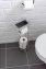 Toilettenpapierhalter stehend mit Ablage, Chrom, mit Ersatzrollenhalter - 7