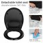 WC-Sitz Mod. Rieti, schwarz, Duroplast, 37x44,5 cm, easy close Absenkautomatik - 7