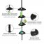 Duschecke Mod. Compact, schwarz, Aluminium, 26x78-275x19,5 cm, 4 Ablagen, 8 Haken, teleskopisch - 7