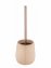 WC-Garnitur Mod. Sirmione, beige, keramik, edelstahl, 40x10.5 cm, mit schwarzem Bürstenkopf - 7