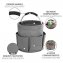Universal Reinigungs Caddy 16 l, Anthrazit, 2er Set, mit 6 Außentaschen für Schwämme und Tücher - 7