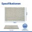 Badteppich Mod. Covelo Weiß-Beige, 50 x 80 cm, rutschfest und waschbar bis 30 °C - 7