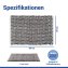 Badteppich Mod. Covelo Weiß-Anthrazit, 50 x 80 cm, rutschfest und waschbar bis 30 °C - 7