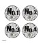 Wandhaken 4-teiliges Set Nummer - 7