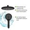 Duschsystem Watersaving Schwarz, bis zu 40 % Wasserersparnis - 7