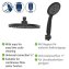 Duschsystem Mod. Young Eco mit Thermostat-Armatur Schwarz, inkl. 2 Watersaving Regulatoren - 7