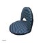 Bodensessel Rund Gestreift Blau Grün Verstellbar Indoor Outdoor bis 150 kg - 7