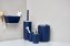 Bad-Accessoire-Set Mod. Brasil Dunkelblau 4-teilig, bruchsicher - 7