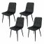 Stuhl Mesa Eco 4er-Set Velvet Grau - 7