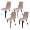Stuhl Mesa Eco 4er-Set Velvet Rosa - 7