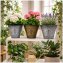Blumentopf Nessa Ornamente Gold Silber 3er-Set - 7