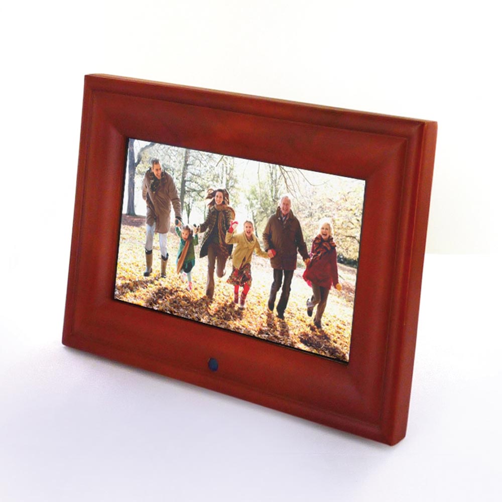 Digitaler holz bilderrahmen günstig kaufen im eurotops.de online shop