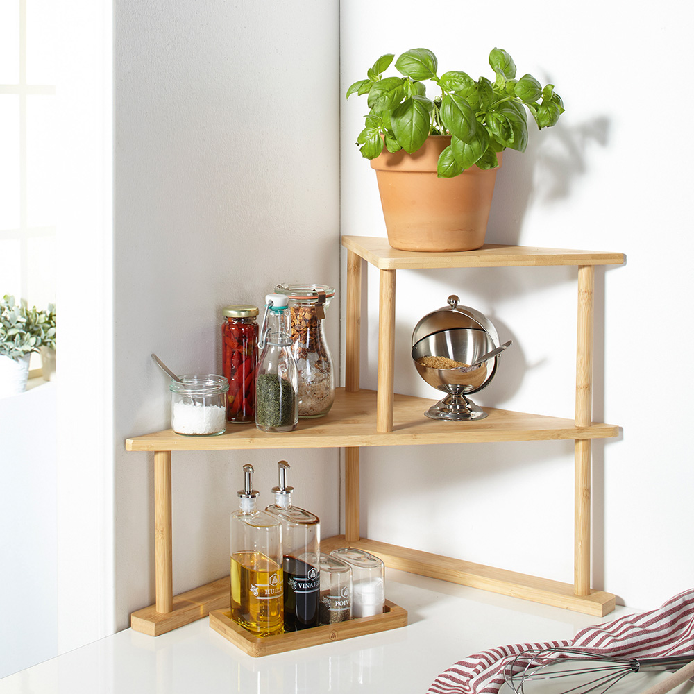 Küchen-Eckregal "Bambus" günstig bei EUROtops