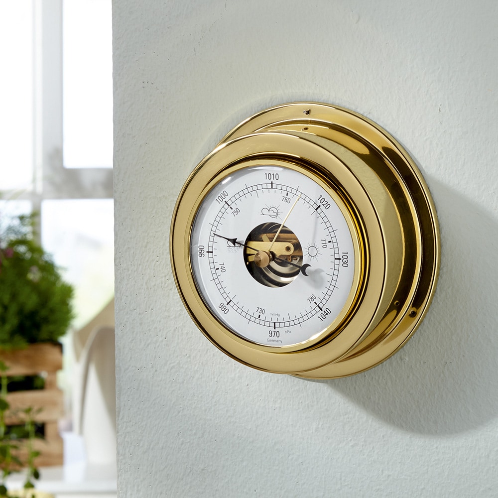 Analoges Messing-Barometer | EUROtops.de
