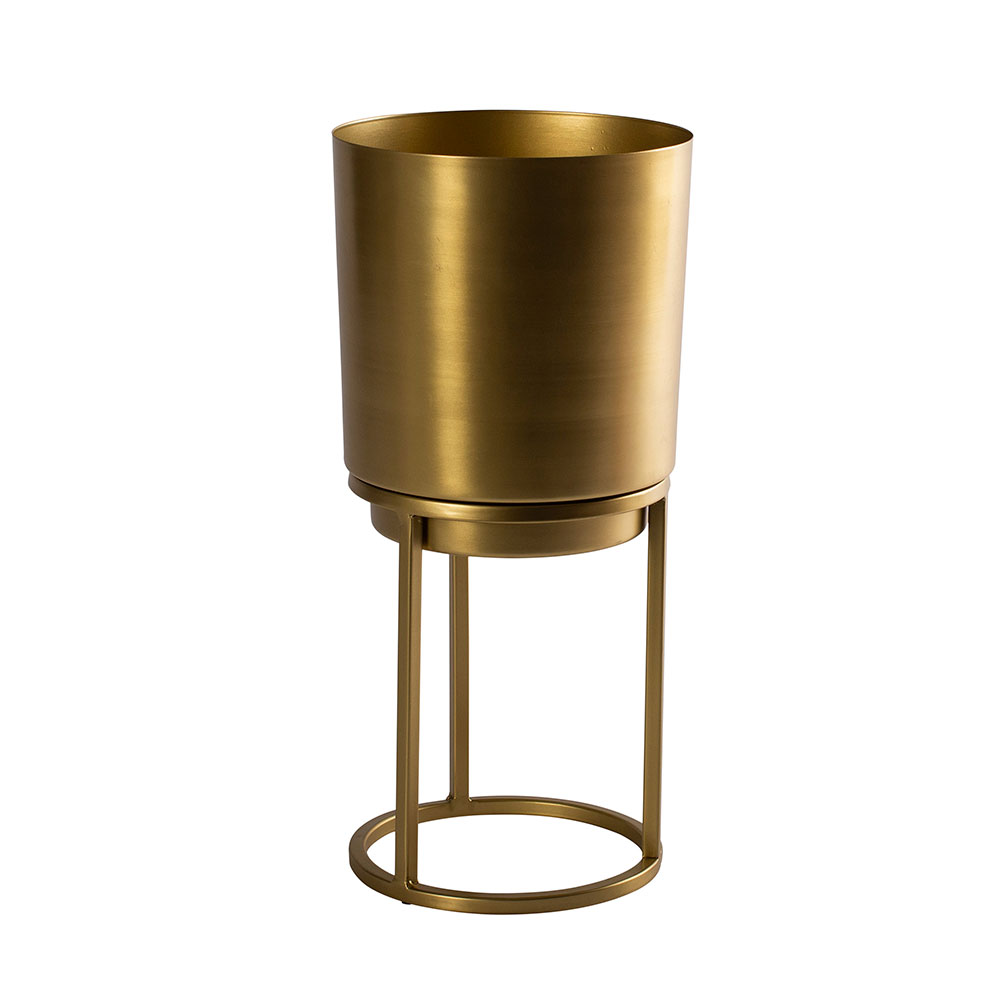 Goldener Pflanzenständer Mit Topf – Multifunktional, Nordischer Stil – Metall, Für Sukkulenten & Große Pflanzen